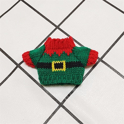 Puppenkleider-Anzug für 7in/17cm Plüsch ForLabubu Puppenkleidung Pullover (OHNE Puppe)