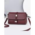 Damen Crossbody Bags aus Kunstleder in Schwarz und Bordeaux – elegante Schultertaschen für den Alltag und besondere Anlässe