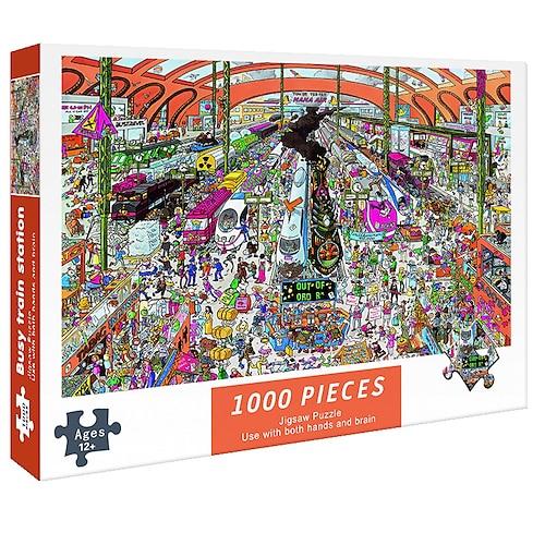 1000 Puzzleteile für Erwachsene, niedliches Heilpuzzle mit hohem Schwierigkeitsgrad, Dekompressionspuzzle für Mädchen, Einzelhandelsspielzeug für Weihnachtsgeschenke