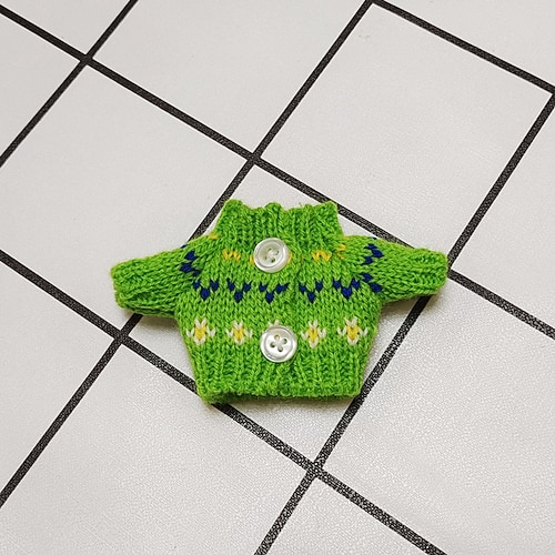 Puppenkleider-Anzug für 7in/17cm Plüsch ForLabubu Puppenkleidung Pullover (OHNE Puppe)