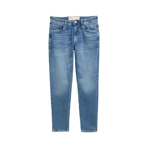 TOM TAILOR DENIM Herren Tapered Jeans mit recycelter Baumwolle, blau, Uni, Gr. 32/30