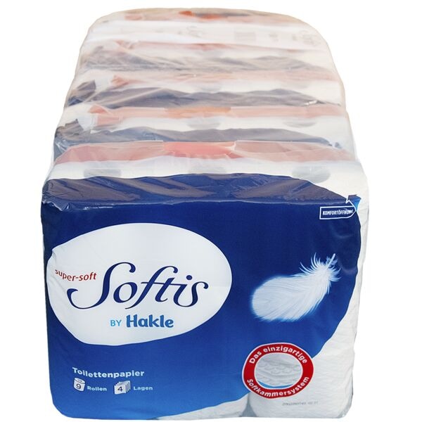 Hakle Toilettenpapier »Softis super-soft« 4-lagig - 45 Rollen weiß Image