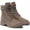 Winterstiefel TIMBERLAND "CORTINA VALLEY MID LACE UP WATERPROOF BOOT", Gr. 37,5, beige, Leder, sportlich, Schuhe, Winterschuhe, Winterboots, Schnürboots, Schnürstiefel, wasserdicht
