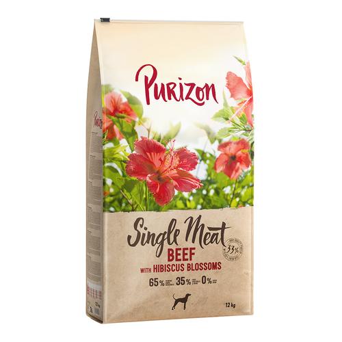 12kg Purizon Rind mit Hibiskus Hundefutter trocken