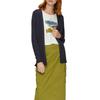 Strickjacke S.OLIVER, Damen, Gr. 44, blau (navy), Feinstrick, Obermaterial: 50% Baumwolle, 50% Viskose, unifarben, casual, gerade Po-bedeckend, Rundhals, Langarm Bündchen, Strickjacken, Feinstrick ohne Verschluss