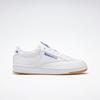Sneaker REEBOK CLASSIC "CLUB C 85", Gr. 45, weiß (weiß, royal, gum), Leder, sportlich, Schuhe, Topseller