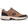 Sneaker LOTTO, Gr. 43, braun (braun, schwarz), Synthetik, Kunstfaser, mehrfarbig, sportlich, Schuhe, - mit Laceloops & Metalhooks