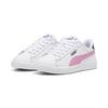 Sneaker PUMA "Smash 3.0 L Schuhe Kinder", Kinder, Gr. 30, weiß (weiß mauved out galactic gray pink), Obermaterial: Textil, Synthetik, Kuhleder; Futter: Textil; Innensohle: Textil; Laufsohle: Gummi, Schuhe