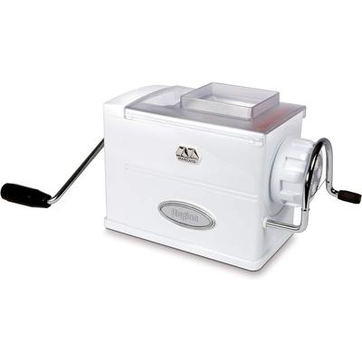 Marcato Atlas Extruder Regina Manual Pasta Maker Chrome-Plated Steel, White