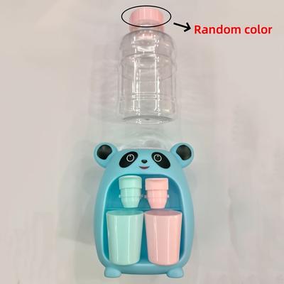 TEMU Panda-themed Mini Beverage Release With Dual Outlets - Pretend Play For