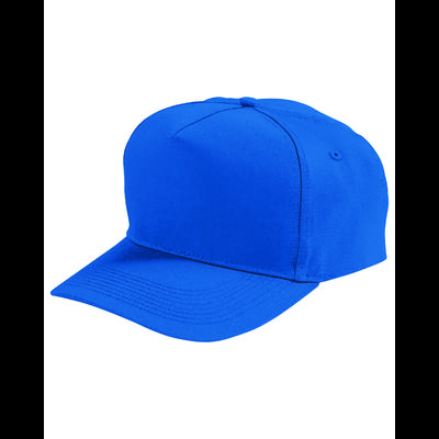 Augusta Sportswear 6207 Youth Five-Panel Cotton Twill Cap in Royal Blue