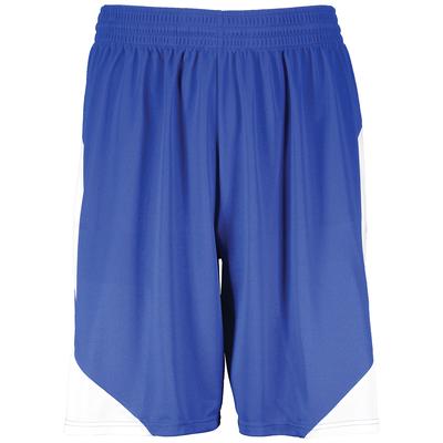 Augusta Sportswear 1733 Step-Back Basketball Shorts in Royal/White size 2XL | Polyester