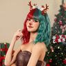 16 Inch Red And Green BOO Short Roll Women's Wig Christmas Dressing Wig Daily Or Party Dressing Wig