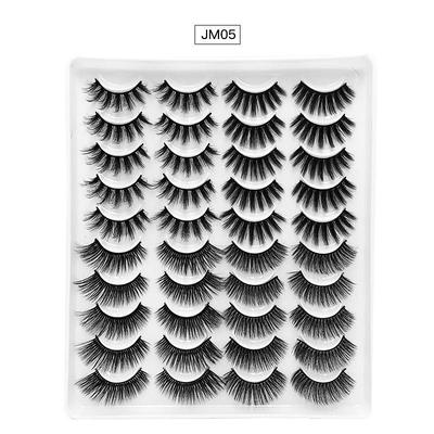 Eyelash Extensions 40 pcs Waterproof Professional Women Volumized Extra Long Cosplay Animal wool eyelash Wedding Party Halloween Full Strip Lashes Crisscross Thick - Makeup Daily Makeup Halloween