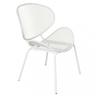 Poltrona da Giardino in Acciaio cm 64x54x85 - walker - Colore: Bianco