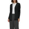 Strickjacke S.OLIVER, Damen, Gr. 44, schwarz, Feinstrick, Obermaterial: 50% Baumwolle, 50% Viskose, unifarben, casual, gerade Po-bedeckend, Rundhals, Langarm Bündchen, Strickjacken, Feinstrick ohne Verschluss