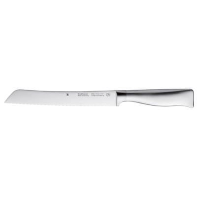 Brotmesser WMF "Grand Gourmet", grau (edelstahl), Gesamtlänge 32cm Klingenlänge 19cm, Spezialklingenstahl, Kochmesser, D