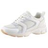 Sneaker ANISTON SHOES, Damen, Gr. 36, blau (beige, hellblau), Lederimitat, Textil, modisch, Schuhe Modernsneaker Sneaker low Ugly Shoes, Freizeitschuh, Halbschuh, Schnürschuh - NEUE KOLLEKTION