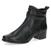 Stiefelette CAPRICE, Damen, Gr. 39, schwarz, Nappaleder, klassisch, Schuhe, Blockabsatz, Ankleboots, Komortschuh in Weite H (= sehr weit)