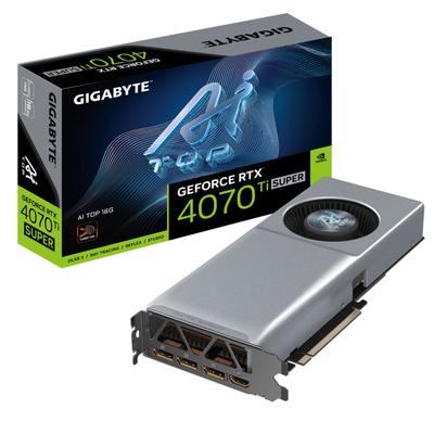 GIGABYTE Grafikkarte "GeForce RTX 4070 Ti SUPER AI TOP 16G - 16GB GDDR6X, 256bit" Grafikkarten eh13