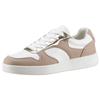 Sneaker ANISTON SHOES, Damen, Gr. 36, beige (weiß, taupe), Lederimitat, sportlich, Schuhe Skaterschuh Retrosneaker Sneaker low, Freizeitschuh, Halbschuh, Schnürschuh - NEUE KOLLEKTION