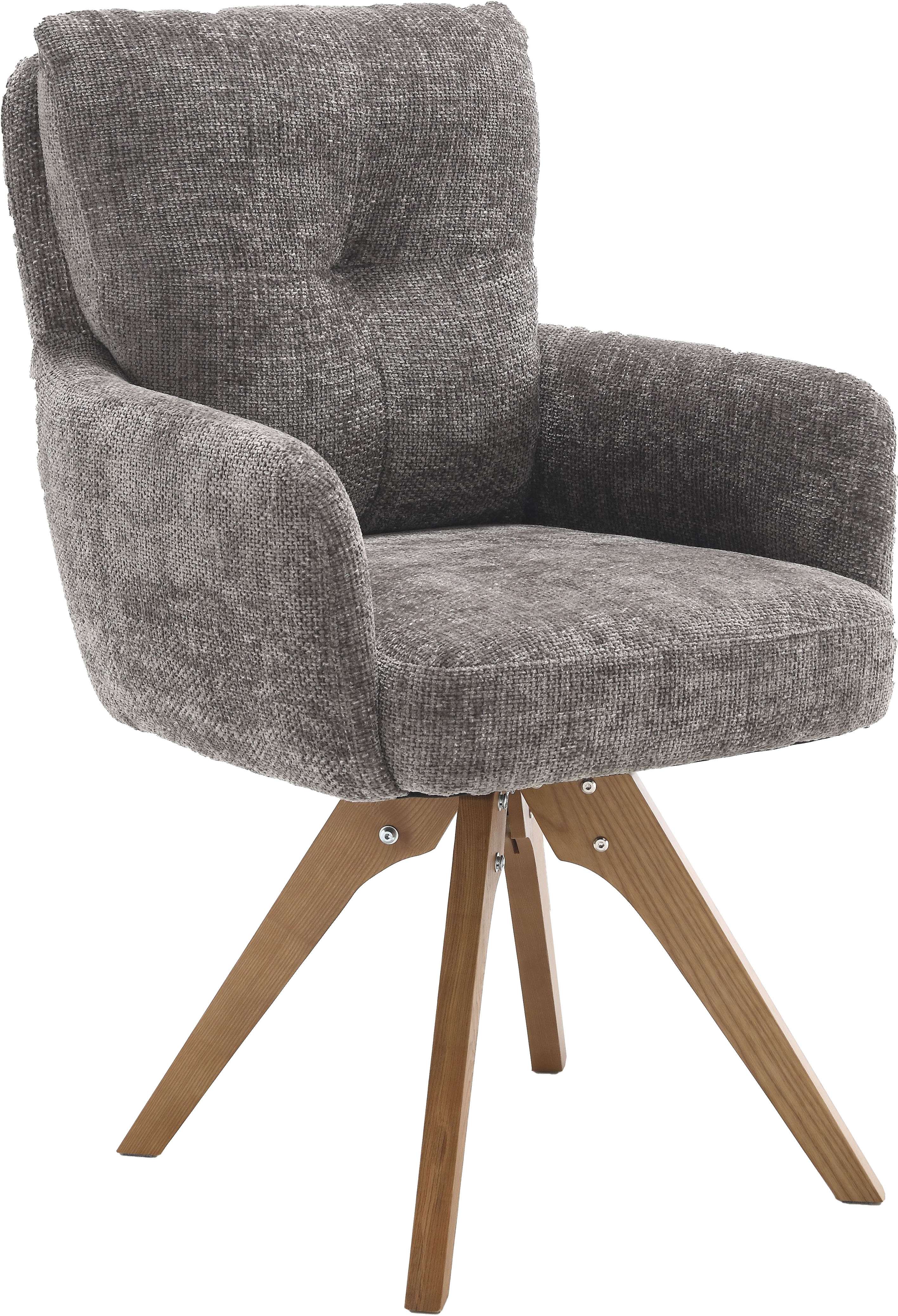 Esszimmerstuhl HOME AFFAIRE "Valldemossa", grau (anthrazit, natur), B:60cm H:92cm T:67cm, Stühle, Esszimmerstuhl, Topseller