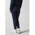 Gerade Jeans CECIL, Damen, Gr. 33, Länge 28, blau (dunkelblau wash), Web, Jeans, 77% Baumwolle, 20% Polyester, 3% Elasthan, gestreift, casual, normal, Jeans, Middle Waist