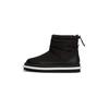 Winterboots TOMMY JEANS "TJW PADDED FLAT BOOT WL", Damen, Gr. 37, schwarz, Textil, Leder, unifarben, modisch, Schuhe, Plateau, Snowboots, Kurzstiefel mit Schnellverschluss am Schaftrand