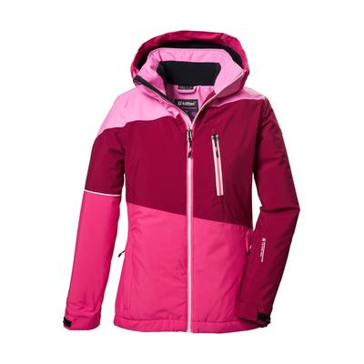 Skijacke KILLTEC "KSW 331 GRLS SKI JCKT", Kinder, Gr. 152, lila (himbeere), Oberstoff: 100% Polyester, Futter: 100% Polyester, Wattierung: 100% Polyester, sportlich, Jacken, Mädchenjacke: wasserdicht, atmungsaktiv, Fleece-Innenseite, Skipasstasche Image