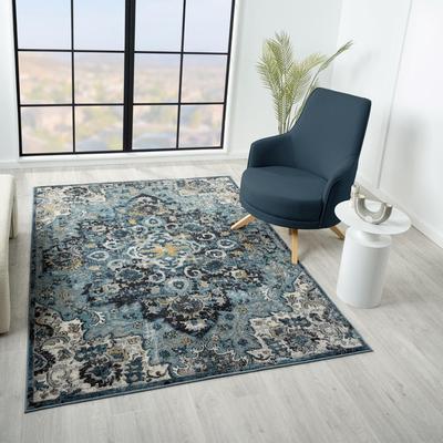 Luxe Weavers Moroccan Medallion Area Rug, Stain-Resistant Carpet