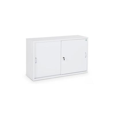 CEHA Schiebetüren- und Sideboard Büroschrank Holz 120 cm Breite in Dekor weiß mit 2OH Image