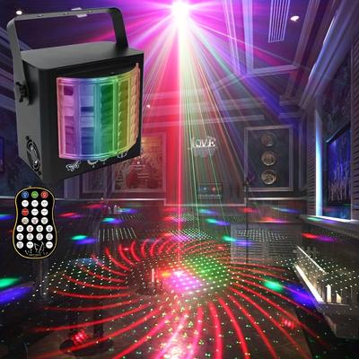 TEMU 1pc, Karaoke Decorative Ambient Lighting, Led Stage Lights Sound Activity Dj Party Light Rbg & Uv Disco Projection Lamp Perfect Parties Lights For Wedding Halloween Christmas Black Friday Decorations