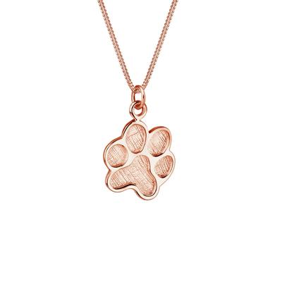 Elli - Pfote Hund Katze Tierfreund 925 Sterling Silber Ketten 1 ct Damen (59.99 € / 1 ct) Image