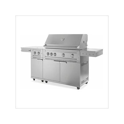 NewAge Outdoor Kitchens Outdoor Kitchen Grill Cart with 40-Inch Platinum Grill and Side Burner (Natural Gas)