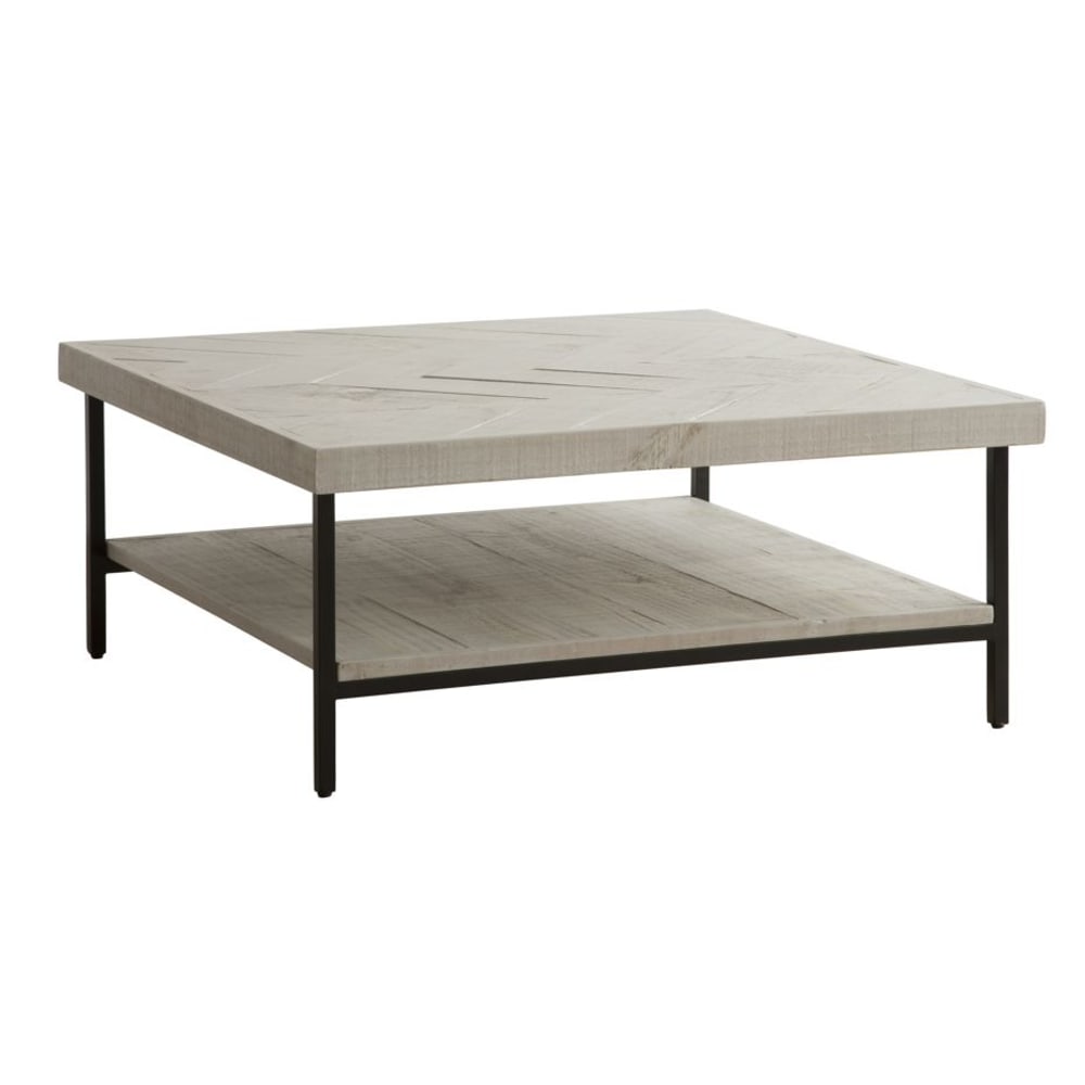 Tavolino da salotto in legno bianco 88x40 cm