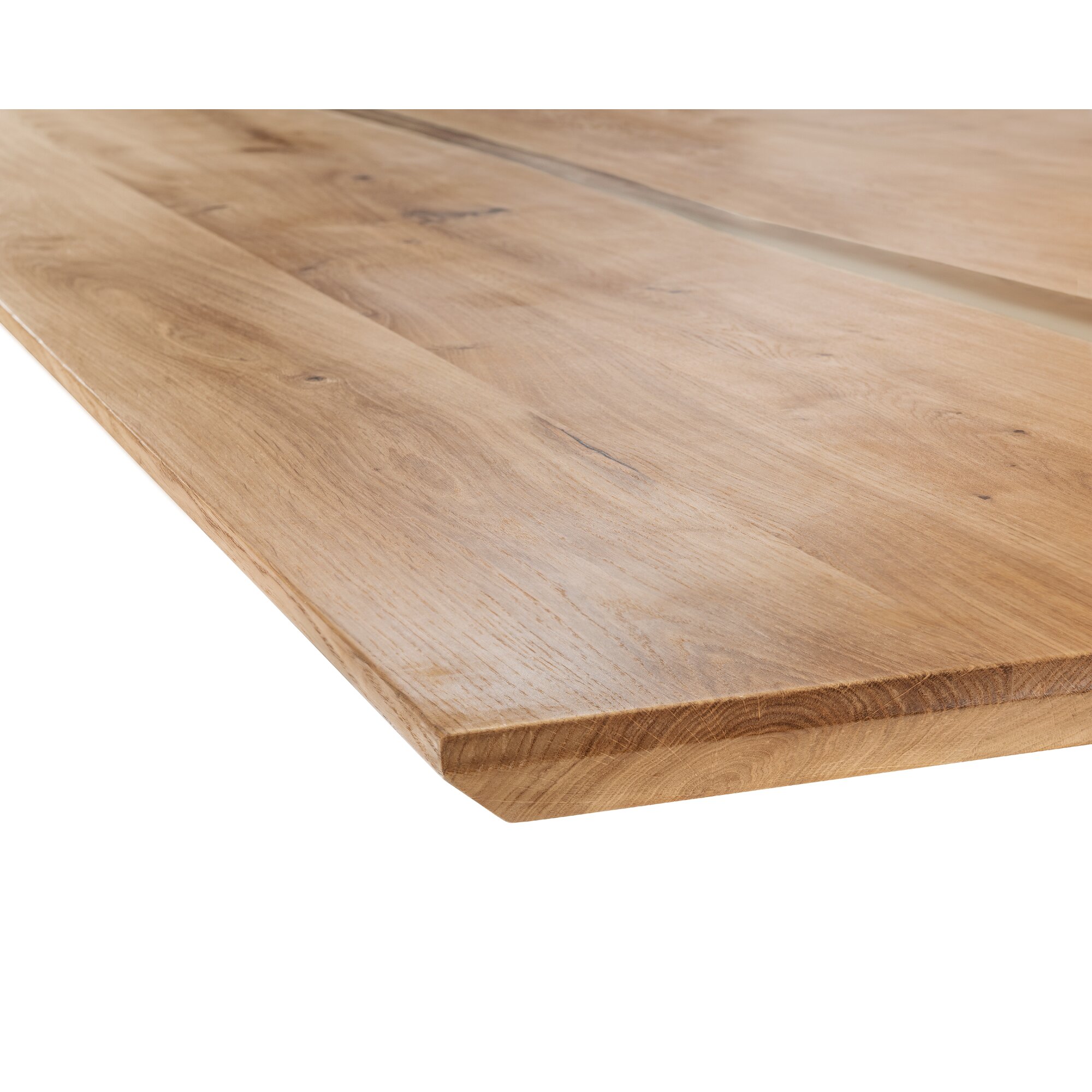 Massivholz »Tabula Rasa« Epoxid-Tischplatte Schweizer Kante 220x100 cm / Epoxid-Harz Schwarz