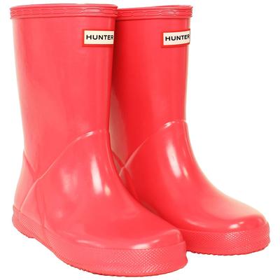 Hunter Gloss Kinder-Gummistiefel in Rosa Image