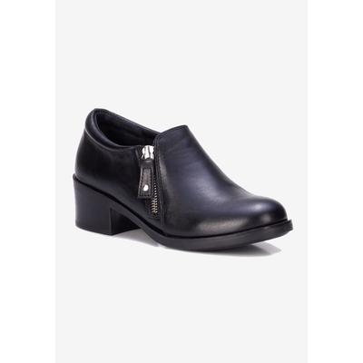 Wide Width Women's Daphne Shootie by Ros Hommerson in Black Napa Leather (Size 12 W)