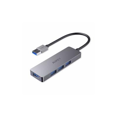 Aukey CB-H36 Aluminium Ultraflacher USB-3.0 USB-Hub mit 4 Anschlüssen