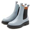 Stiefelette ELBSAND, Damen, Gr. 43, blau (hellblau), Obermaterial: 100% Rindsleder. Futter: 100% Synthetik. Decksohle: 100% Synthetik. Laufsohle: 100% Synthetik, unifarben, casual, Schuhe, Chelseaboots, Schlupfstiefel, Bikerboots aus Leder