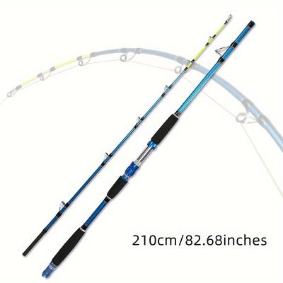 TEMU Trolling Rod 2 Sections Saltwater Offshore Rod Conventional Boat Fishing Pole Slow Jigging Rod