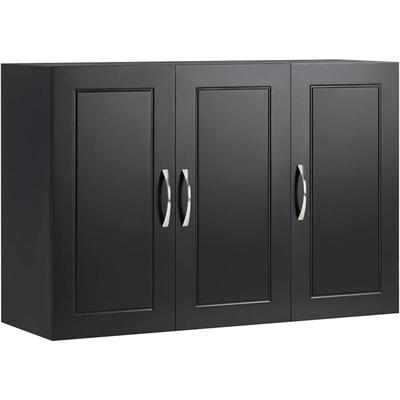 Sobuy - FRG231-L-SCH Hängeschrank Badschrank mit zwei Türen Küchenschrank Medizinschrank Image