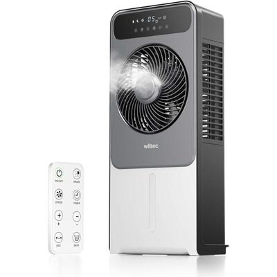 Wiltec - Ventilator Misting Fan 37 w mit Feinnebel, mobiler Luftkühler, Klimagerät mit Image