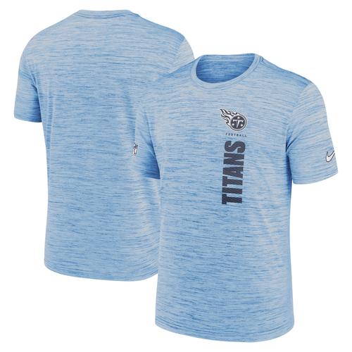 Hellblaues Nike Tennessee Titans 2024 Sideline Velocity Performance-T-Shirt für Herren