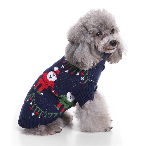 Hund Katze Pullover Jumper Mode Winter Warm Mode Bequem Weihnachten Weihnachten Outdoor Neujahr Alltagskleidung Hausbekleidung Hundebekleidung for Klein Mittelgroß Image