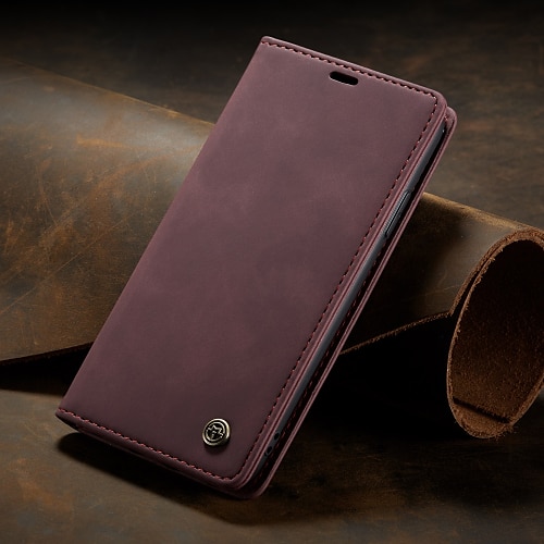 Handy Hülle Handyhüllen Für iPhone 17 Pro Max 17 16 15 14 Pro Max Plus 13 12 11 Pro Max Mini Brieftaschenhülle Flip-Cover Mit Ständer Magnetisch Vollschutz Retro PU-Leder Image