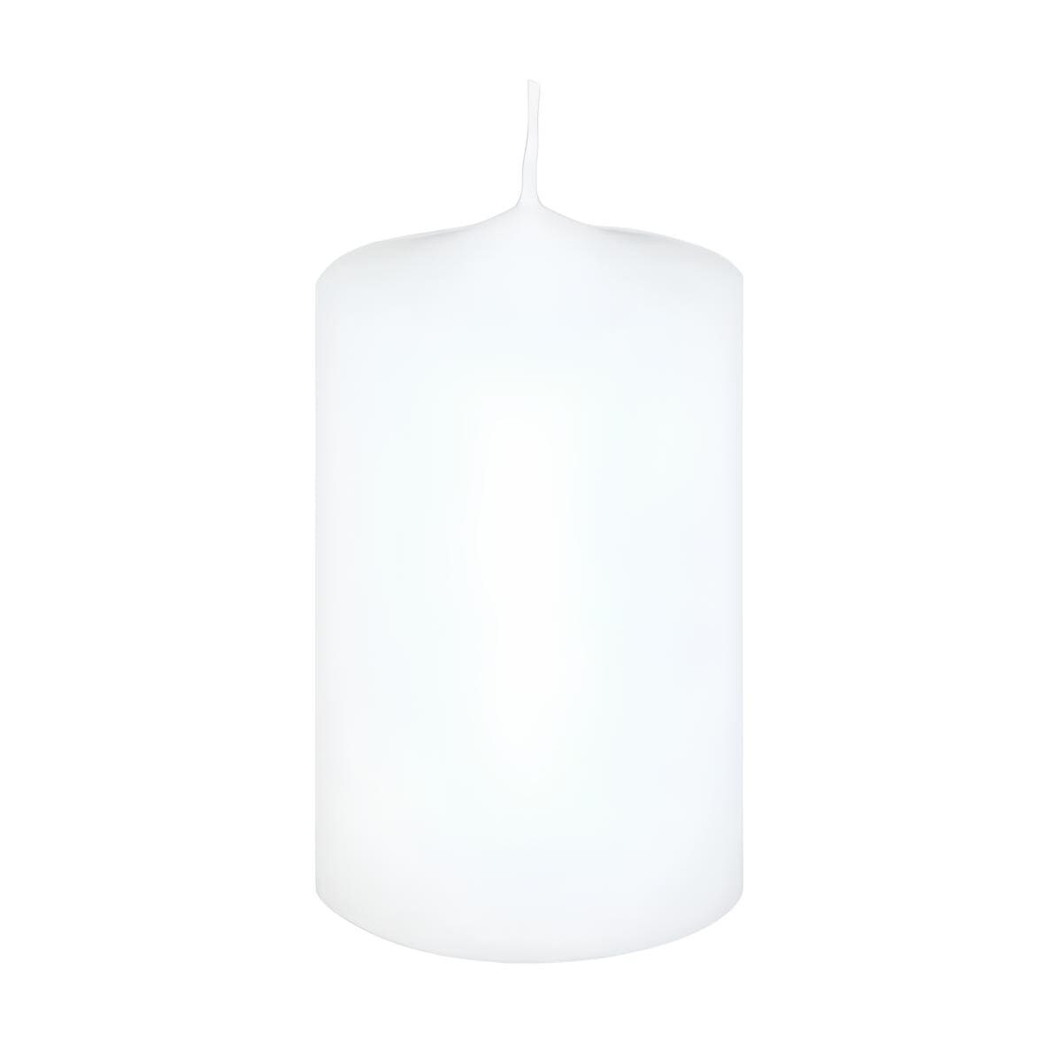 Jaspers Kerzen Premium Stumpenkerzen Weiß 80 x 50 mm, 1 Stück Image