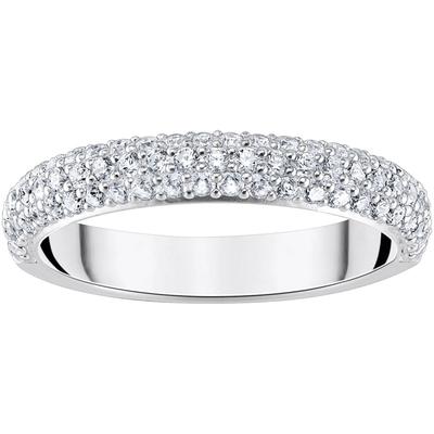 Fingerring THOMAS SABO "Schmuck Silber 925 Ring, TR2462-051-14" Gr. 54, silber (silberfarben, kristallweiß, kristallweiß), Fingerringe, Damen, 54, Silber 925 (Sterlingsilber), 3,5mm, mit Zirkonia (synth.) Image