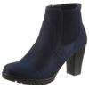 Stiefelette ANISTON SHOES, Damen, Gr. 40, blau (navy), Textil, Veloursleder, elegant, Schuhe, Ankleboots mit seitlichem Stretcheinsatz - NEUE KOLLEKTION