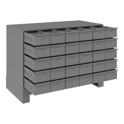 Durham Mfg 30-Drawer Steel Storage Cabinet with Extra Large Drawers and 5 1/4" Base 027-95